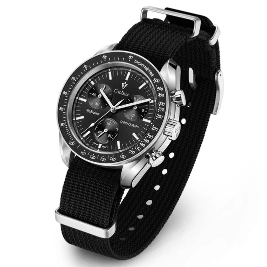 Men’s Sapphire Chronograph Watch – Canvas Strap Performance Edition