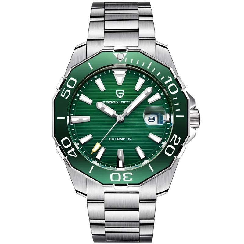 Men’s Automatic Sports Watch – Stainless Steel Date Edition