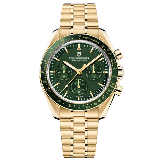 Men’s Chronograph Quartz Watch – Sapphire Crystal Stainless Steel Edition