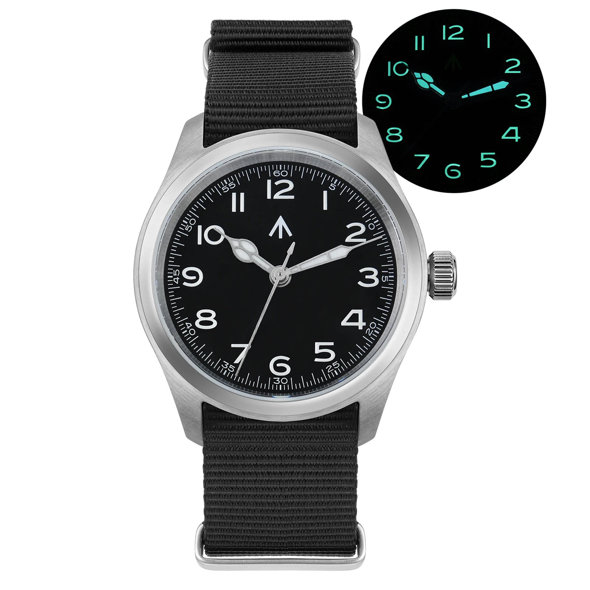 Men’s Vintage Military Quartz Watch – Sapphire Crystal 100M Edition
