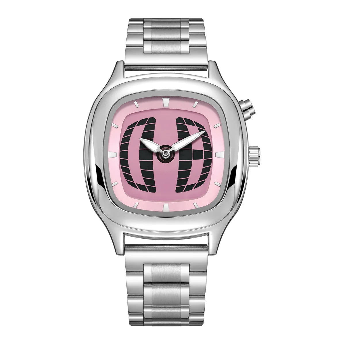 Men’s Dual Display Y2K Watch – Stainless Steel Retro Edition