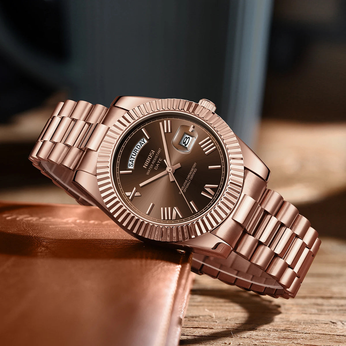 Men’s Day-Date Quartz Watch – Stainless Steel Classic Edition