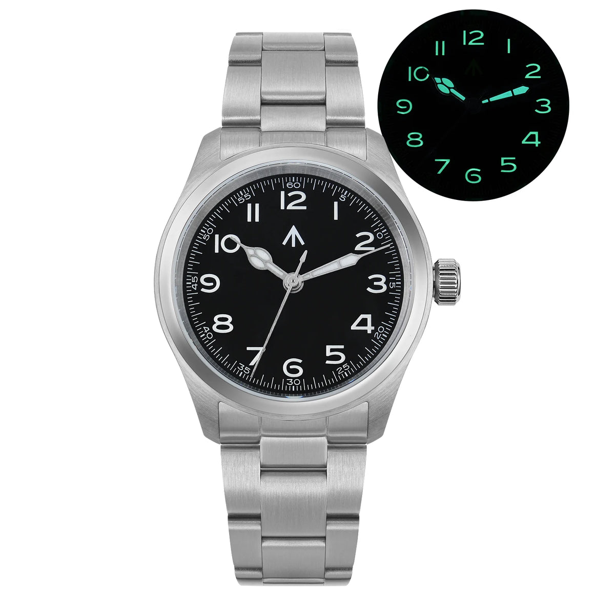 Men’s Vintage Military Quartz Watch – Sapphire Crystal 100M Edition