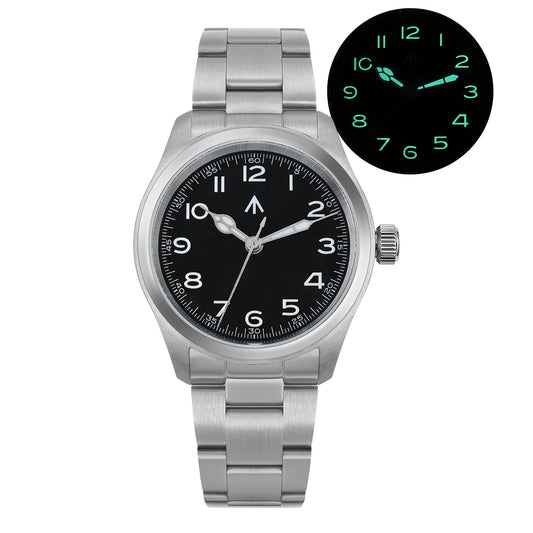 Men’s Vintage Military Quartz Watch – Sapphire Crystal 100M Edition
