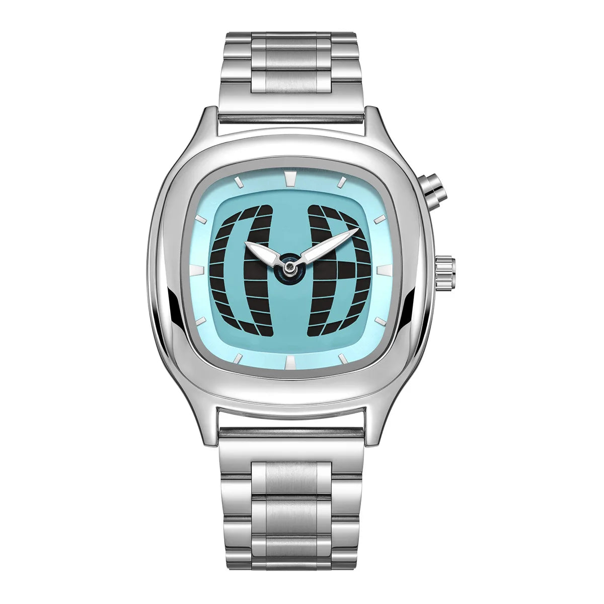 Men’s Dual Display Y2K Watch – Stainless Steel Retro Edition