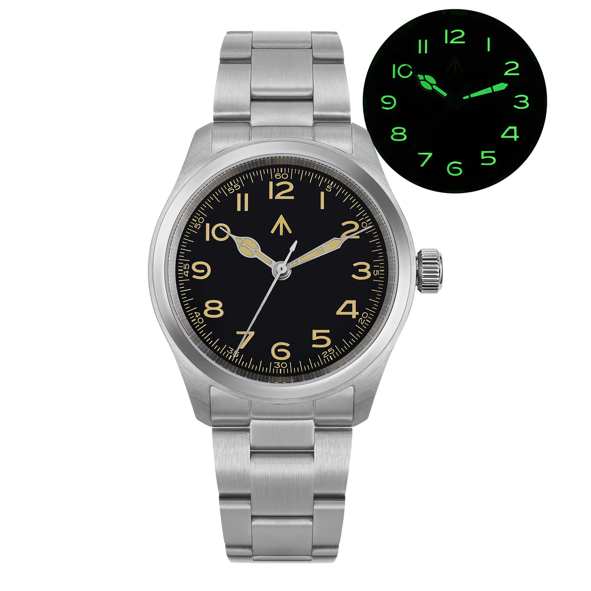 Men’s Vintage Military Quartz Watch – Sapphire Crystal 100M Edition
