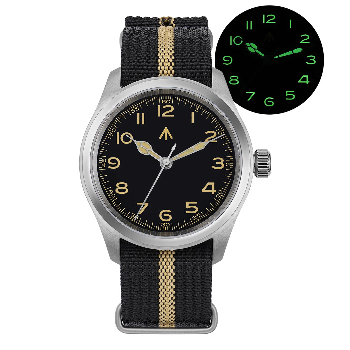 Men’s Vintage Military Quartz Watch – Sapphire Crystal 100M Edition
