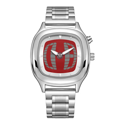 Men’s Dual Display Y2K Watch – Stainless Steel Retro Edition
